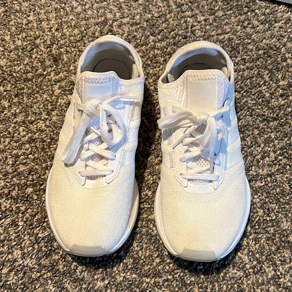 White adidas sneakers